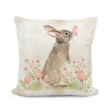 Woodland Bunny Indoor/Outdoor Pillow