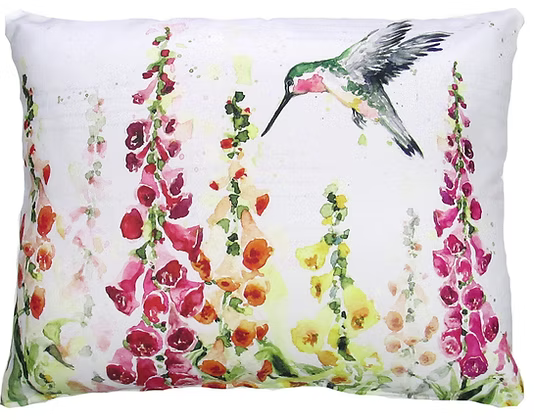 Hummingbird Indoor/Outdoor Pillow
