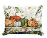 Pumpkin Table and Ferns Indoor/Outdoor Pillow