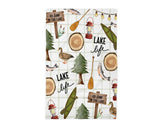 Cabin Lake Life Tea Towel
