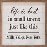 Life Is Best In Small Town Norfolk Wood Art