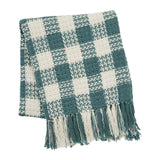 River Blue Heritage Check Throw Blanket