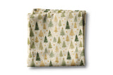 Christmas Tree Greens Waffle Tea Towel