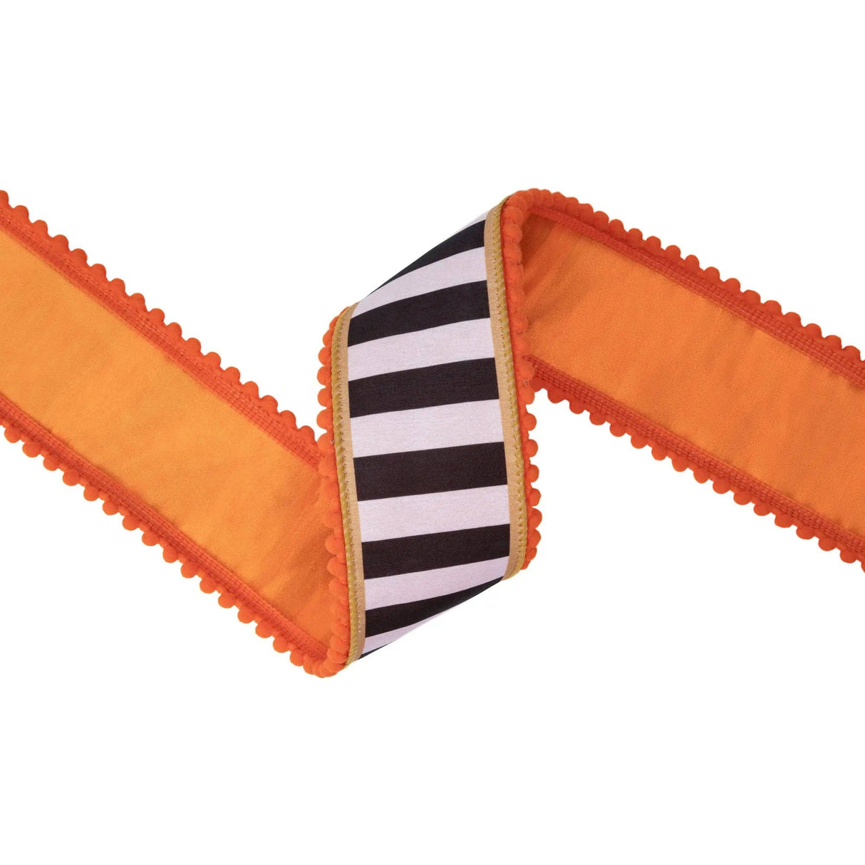 2.5" Fall Stripe Wired Dupioni Ribbon Bolt