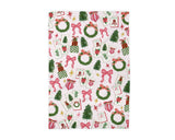 Mahjong Christmas Waffle Tea Towel