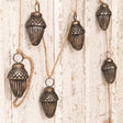 71" Antiqued Glass Acorns Garland for Fall home decor from Magnolias Home Decor