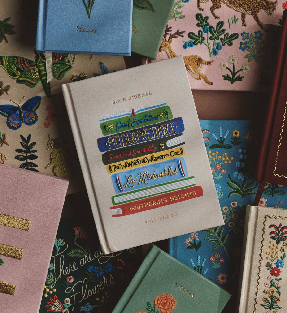 Rifle Paper Book Club Embroidered Book Journal