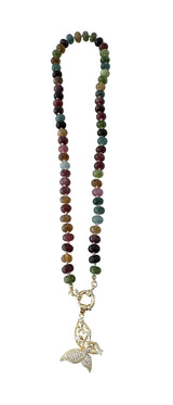 Bria Stone Necklace- Multicolor Agate