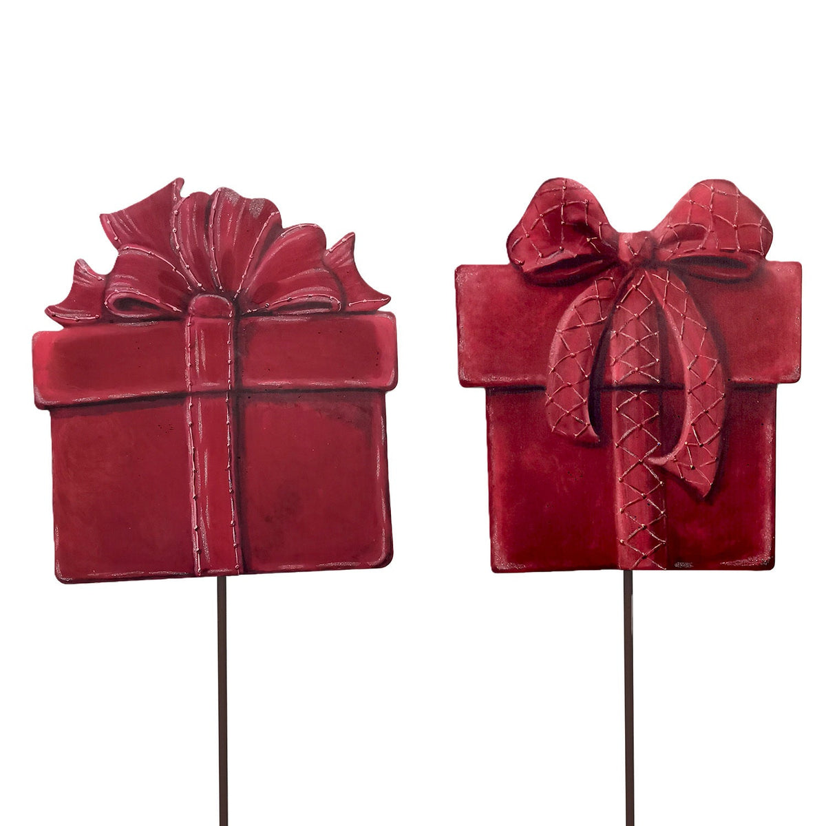 Burgundy Velvet Gift Box Garden Stake
