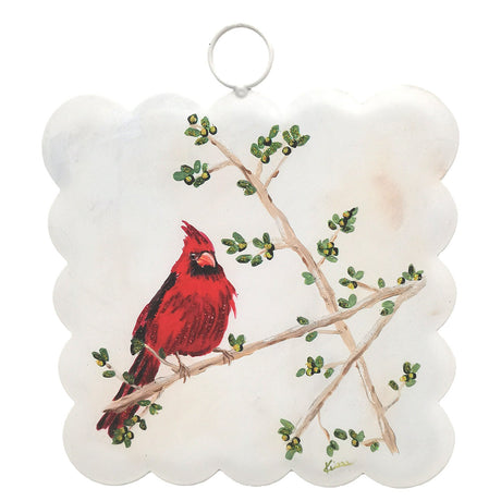 Kross Scallop Solitary Cardinal Mini Art