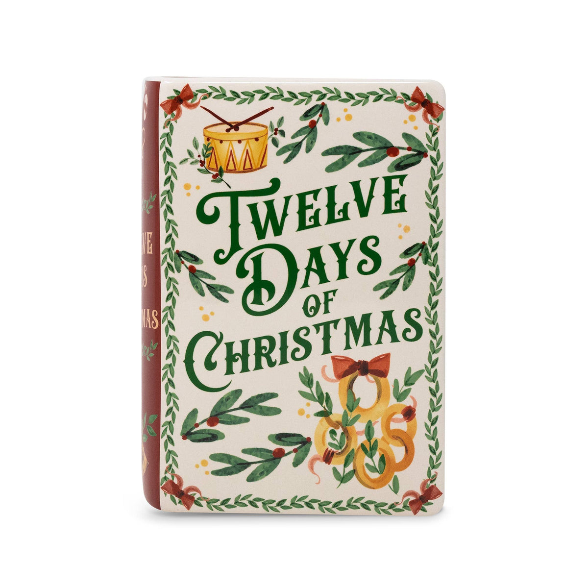 Twelve Days of Christmas Large Book Vase