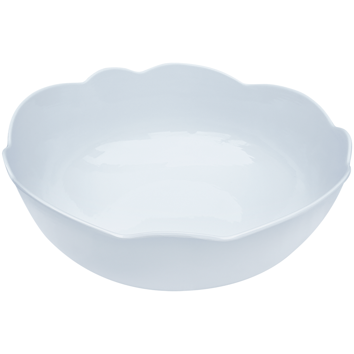 Scalloped Melamine Serving Bowl
