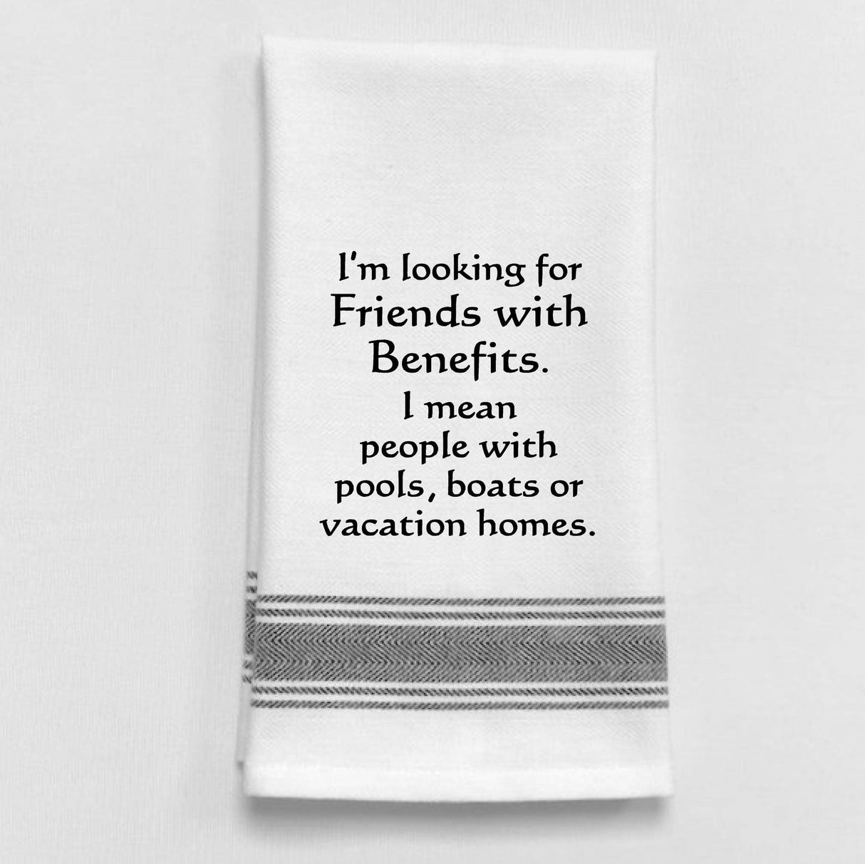 Friends With Benefits Funny Tea Towel