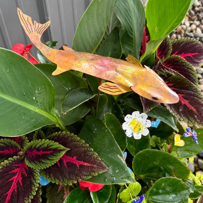 Copper Koi Garden Stake