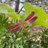 Copper Dragonfly Pot Stake