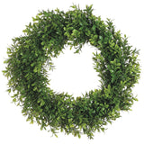 17" Two Tone Boxwood Wreath