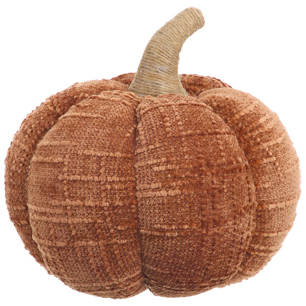 Rust Plush Woven Pumpkin