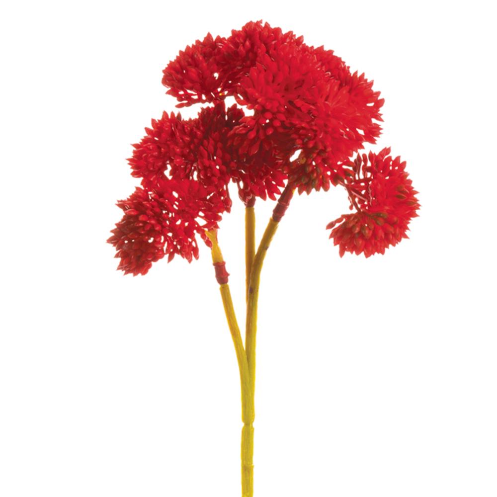 Red Sedum Succulent Pick