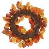 24" Turning Leaves Salal Wreath