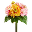 12.5" Yellow Orange Dahlia Bouquet - artificial silk floral by Allstate