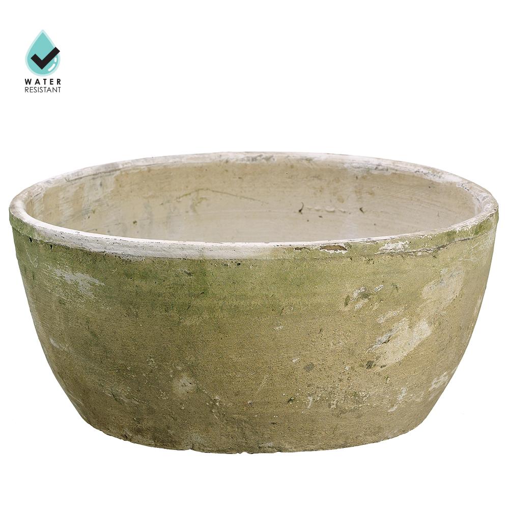 Antique White Clay Planter