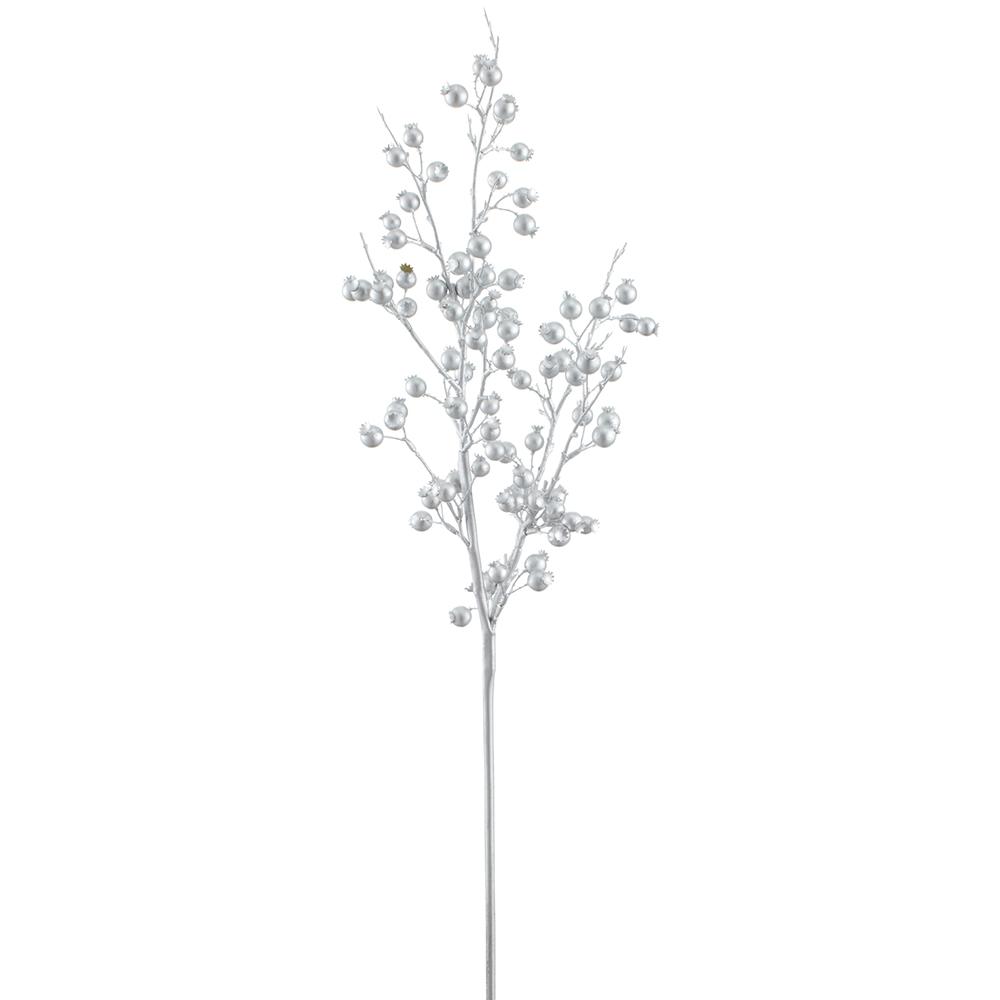 Silver Metallic Rosehip Spray