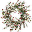 14" red snowed berry wreath for farmhouse Christmas home decor from Magnolias Home Decor