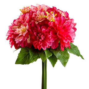 12.5" Pink Fuchsia Dahlia Bouquet - artificial silk floral by Allstate