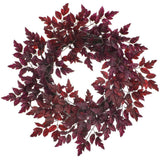 22" Burgundy Grape Ivy Leaf Wreath