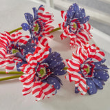 Star & Stripe Gerbera Daisy Spray