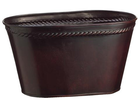 Brown Tin Vase