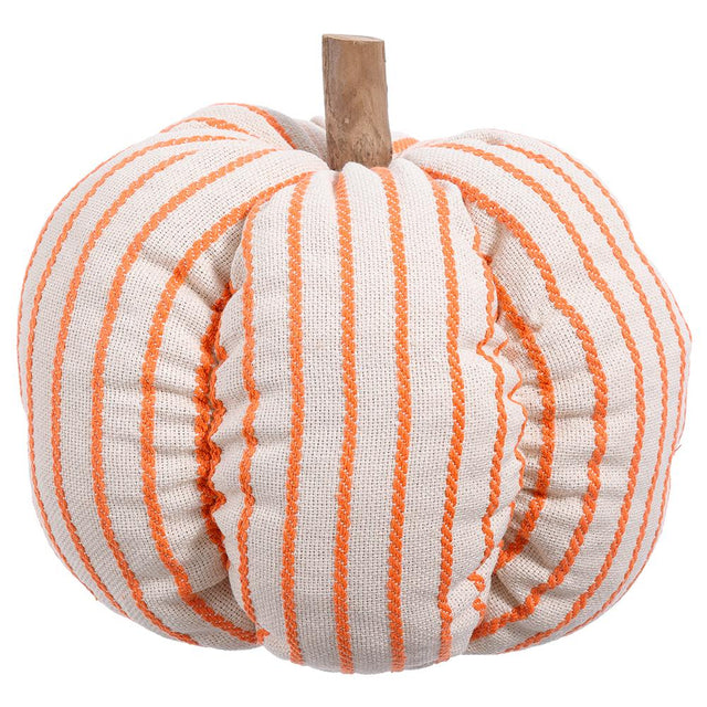 Large Cream & Orange Pumpkin