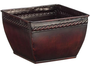 Brown Tin Pot