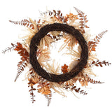Pumpkin Fern Maple Wreath