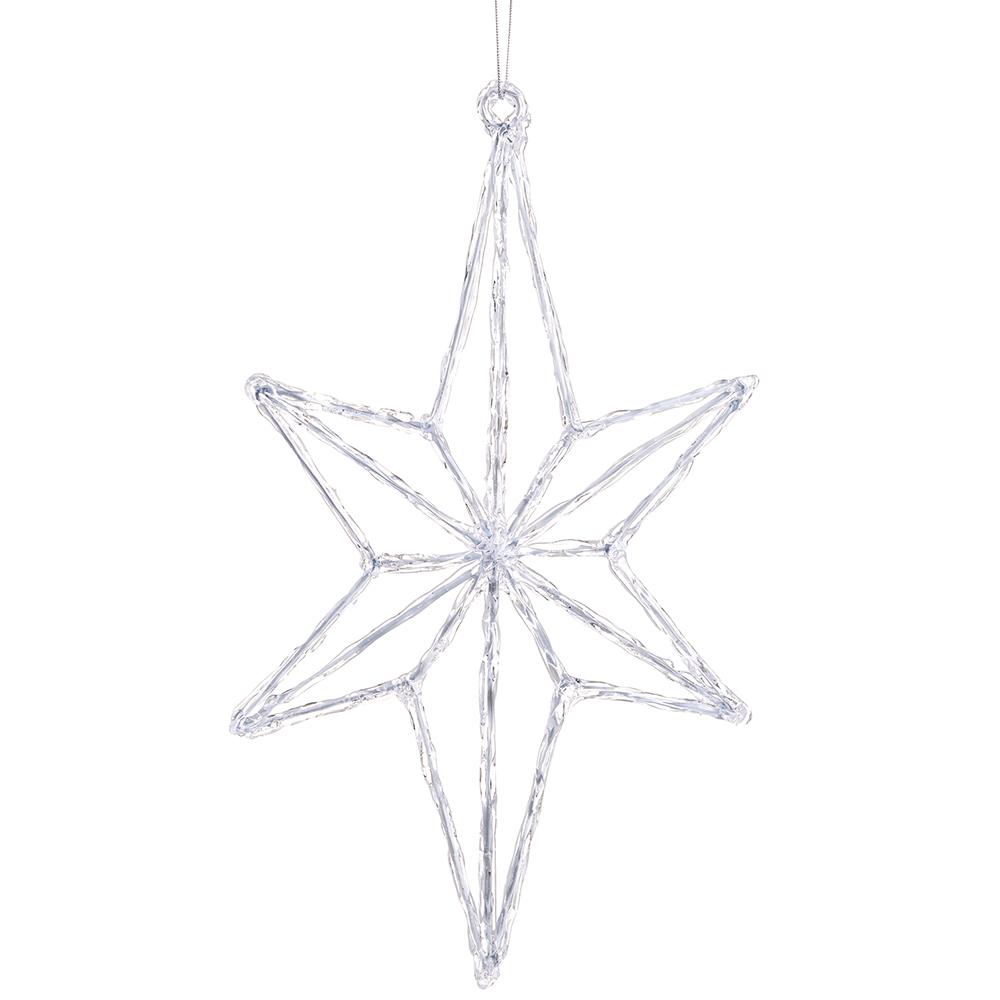 White Northern Star Ornament