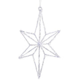 White Northern Star Ornament