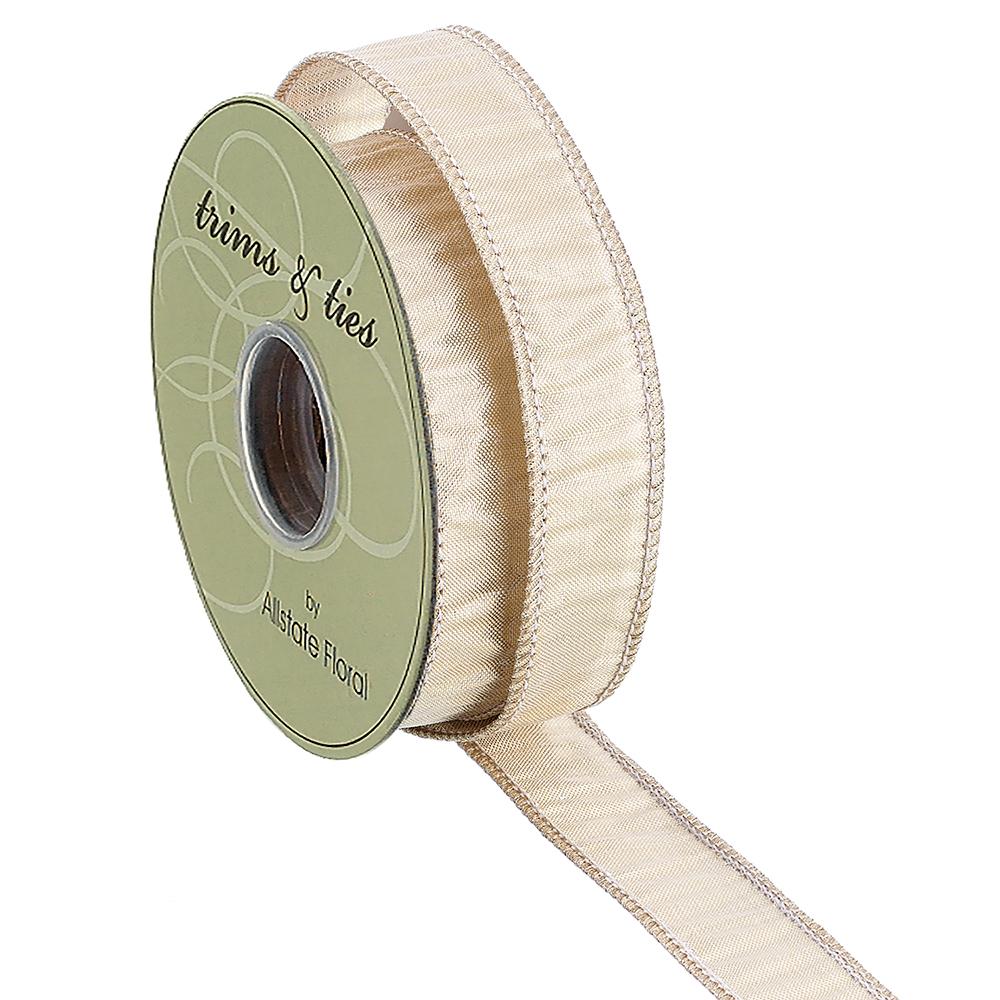 Gold Metallic Dupion Ribbon Bolt