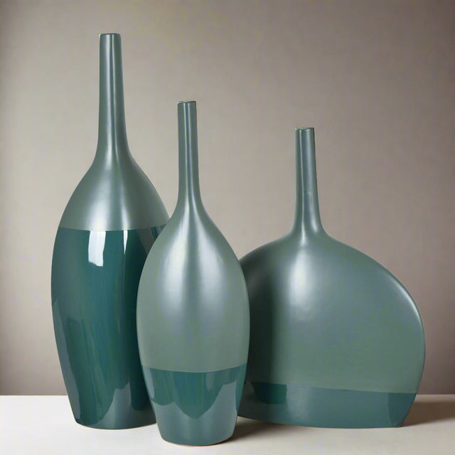 L:24"H, M:20"H, S:18.25"H Ceramic Vase