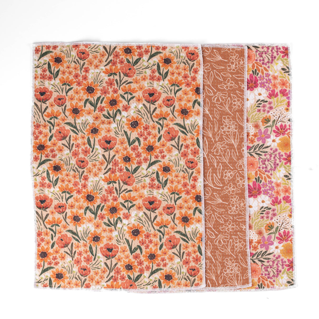 Pack of 3 Microfiber Kitchen Towels - Fall Tones