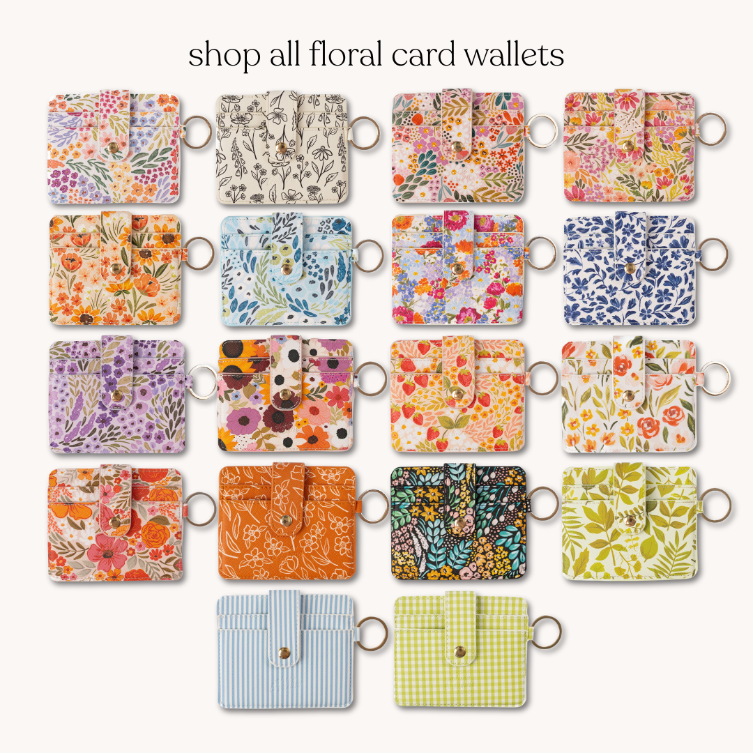 Rainbow Garden Card Wallet