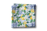 Blue Plaid Citrus Tea Towel