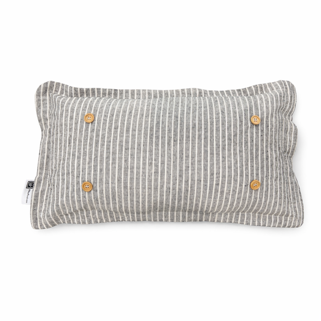 Gray Stripe Interchangeable Pillow