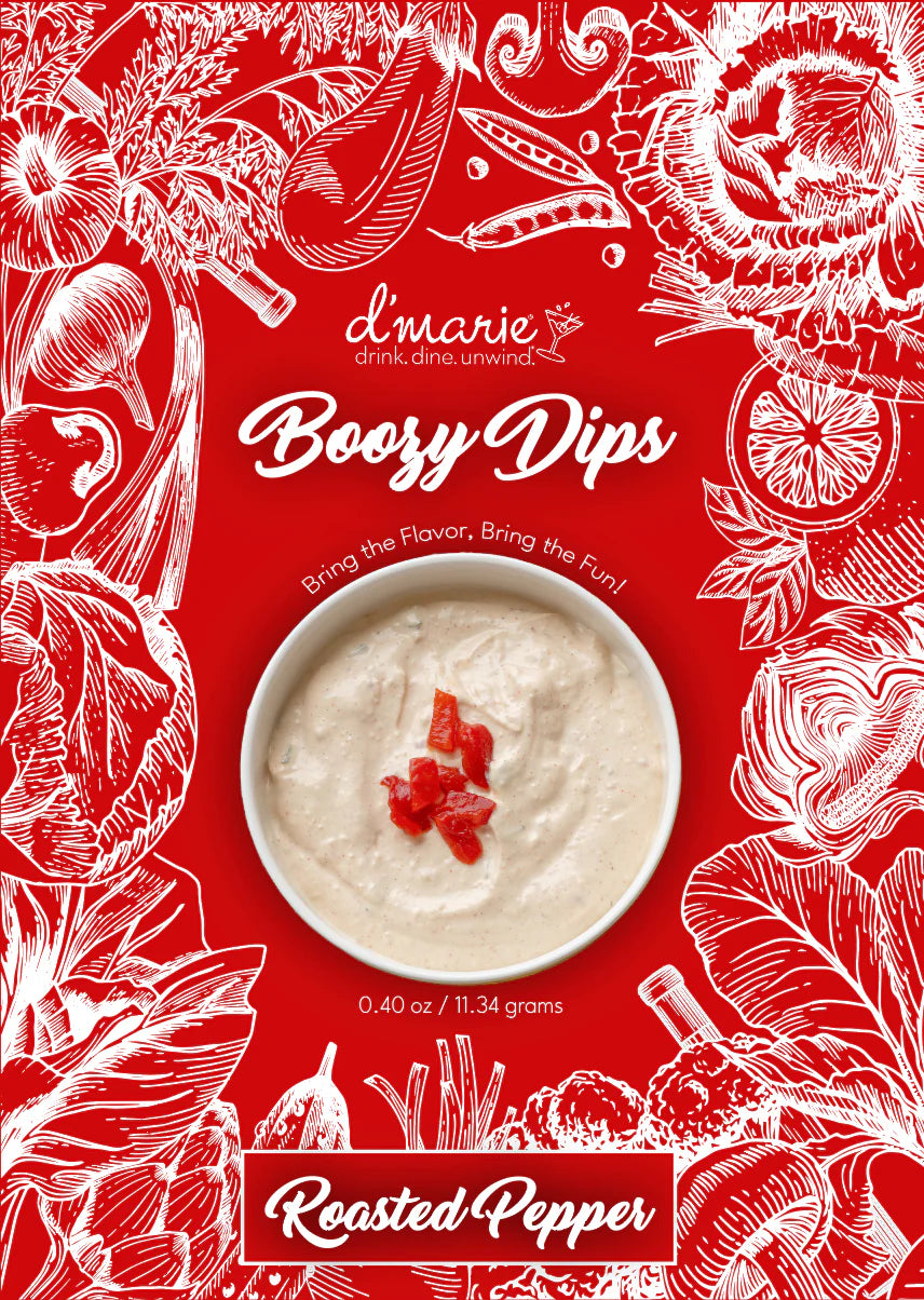 Roasted Pepper Boozy Dip
