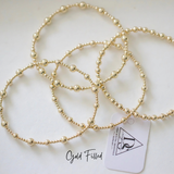 Sadie 14k Gold Filled Beaded Bracelet Waterproof Non Tarnish