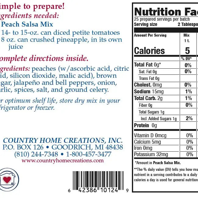 Peach Salsa Mix