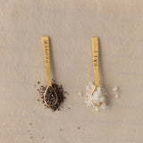 Salt and "Pepper" Spoons Set