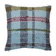 20" Woven Cotton & Wool Madras Plaid Pillow
