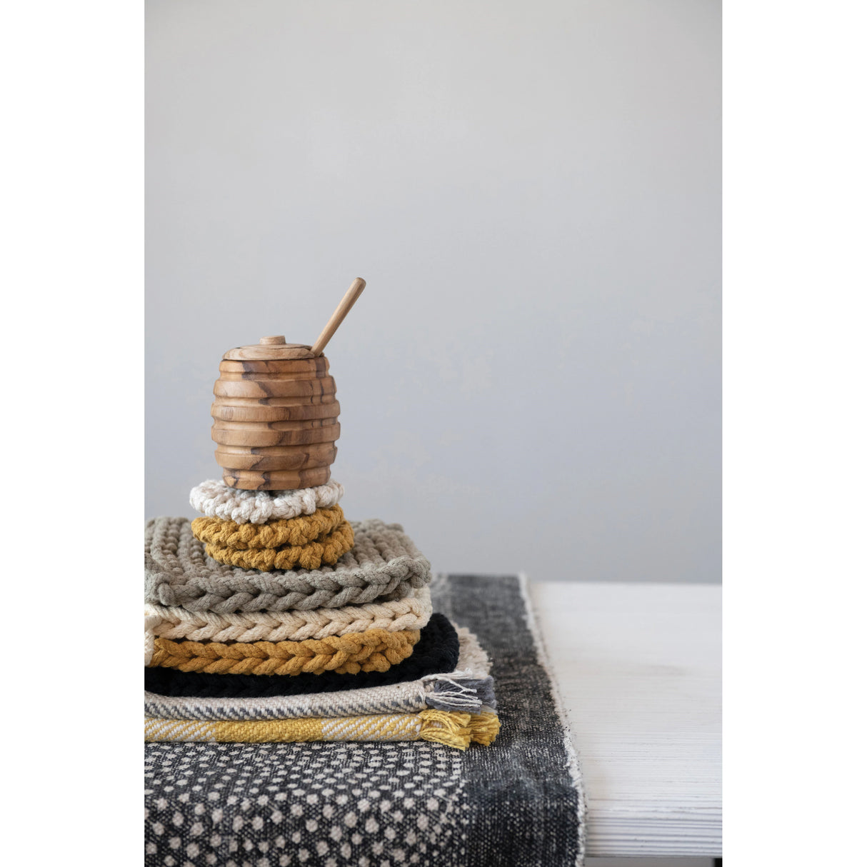 Cotton Crocheted Pot Holder- 4 Colors