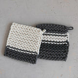 Cotton Crocheted Pot Holder- 2 Styles