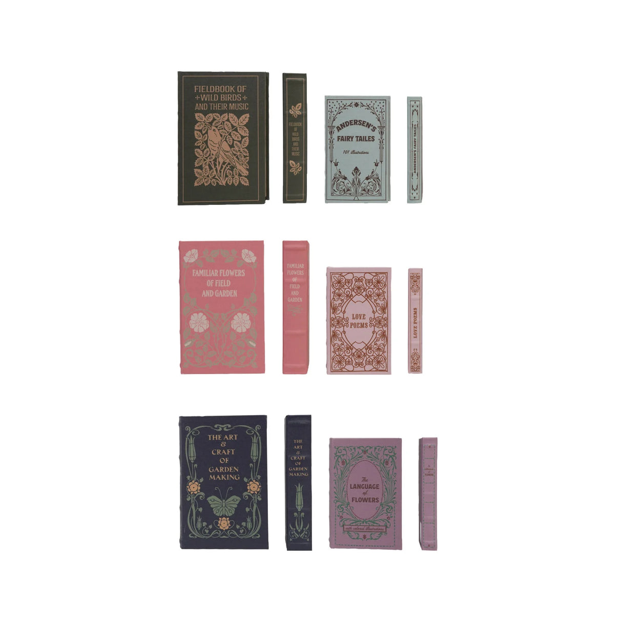 Linen Book Storage Boxes - 3 Styles
